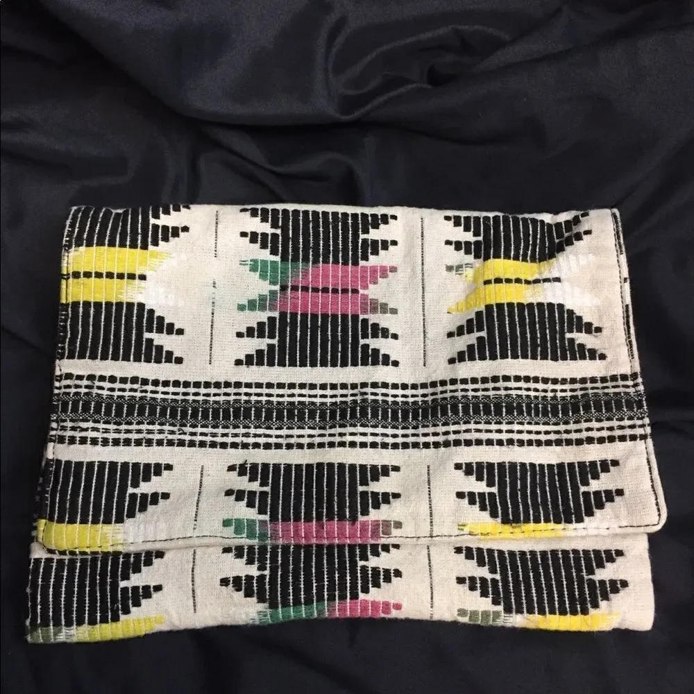 Avani Clutch Purse, Cloth Aztec Style Purse